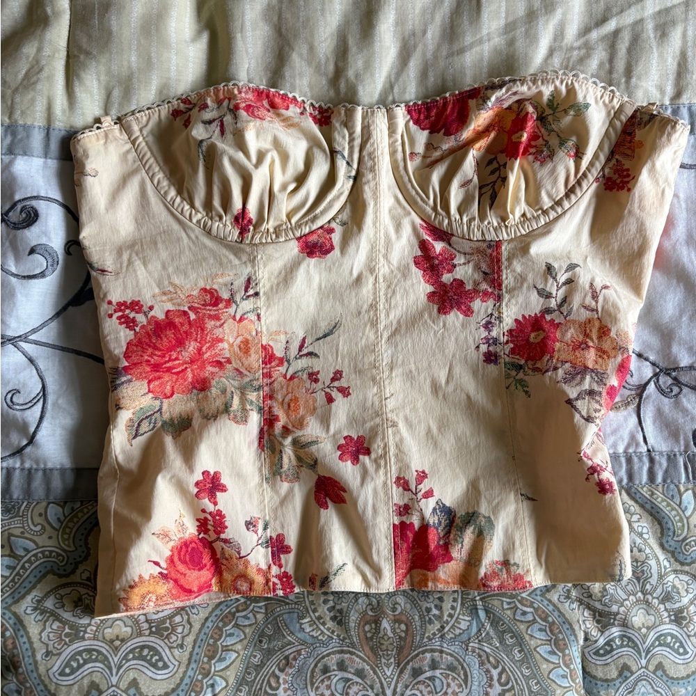DANIELLE BERNSTEIN Strapless corset Top weworewhat